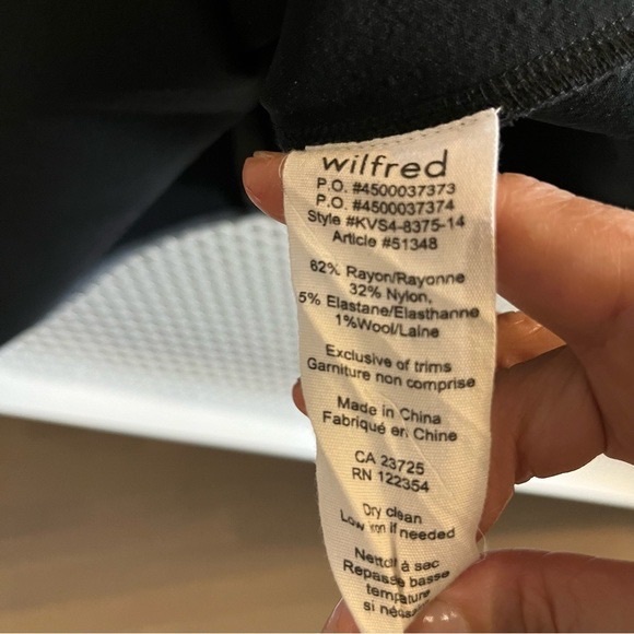 Aritzia Wilfred Pompe Knit Dress Size 10 in Charcoal Grey. Fit and flare. GUC - Picture 6 of 8